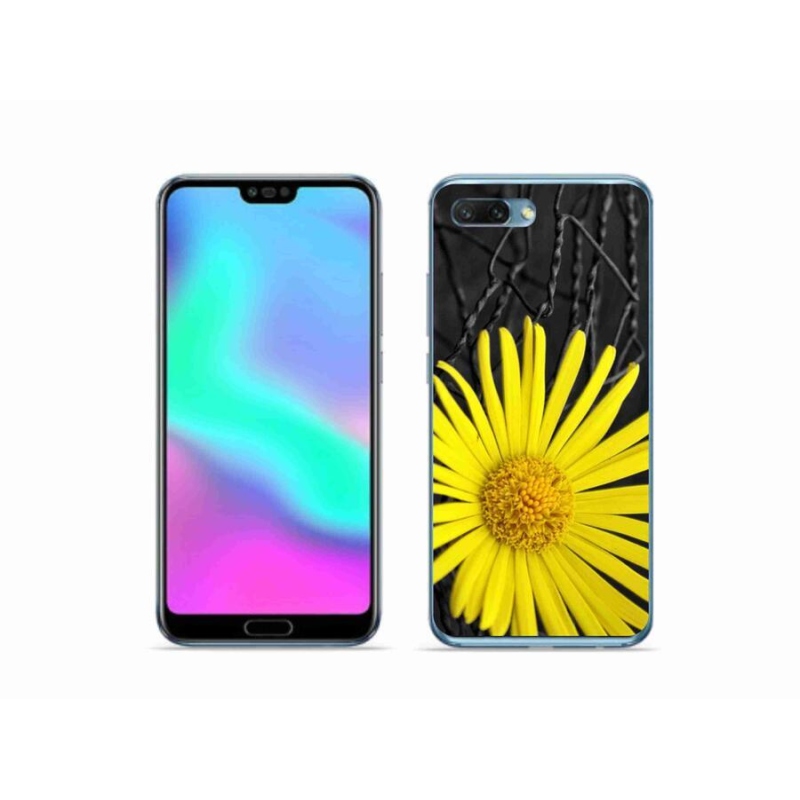 Gélový kryt mmCase na mobil Honor 10 - žltý kvet