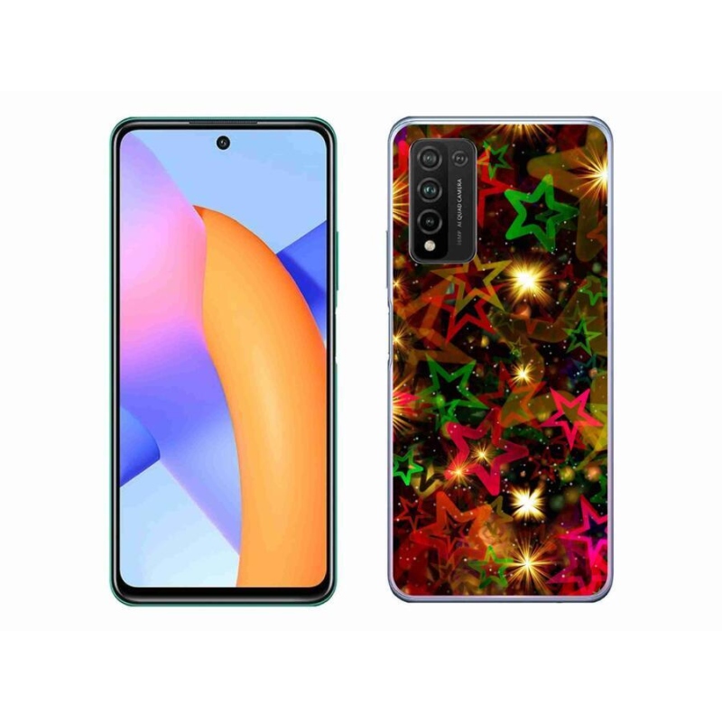 Gélový kryt mmCase na mobil Honor 10X Lite - farebné hviezdičky