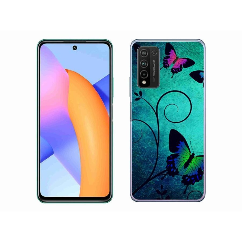 Gélový kryt mmCase na mobil Honor 10X Lite - farebné motýle