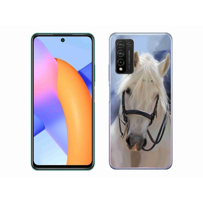 Gélový kryt mmCase na mobil Honor 10X Lite - biely kôň