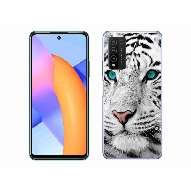 Gélový kryt mmCase na mobil Honor 10X Lite - biely tiger