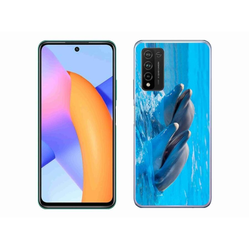 Gélový kryt mmCase na mobil Honor 10X Lite - delfíny