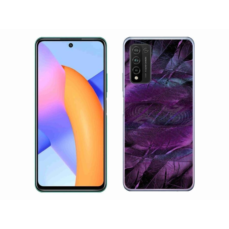 Gélový kryt mmCase na mobil Honor 10X Lite - fialová pierka