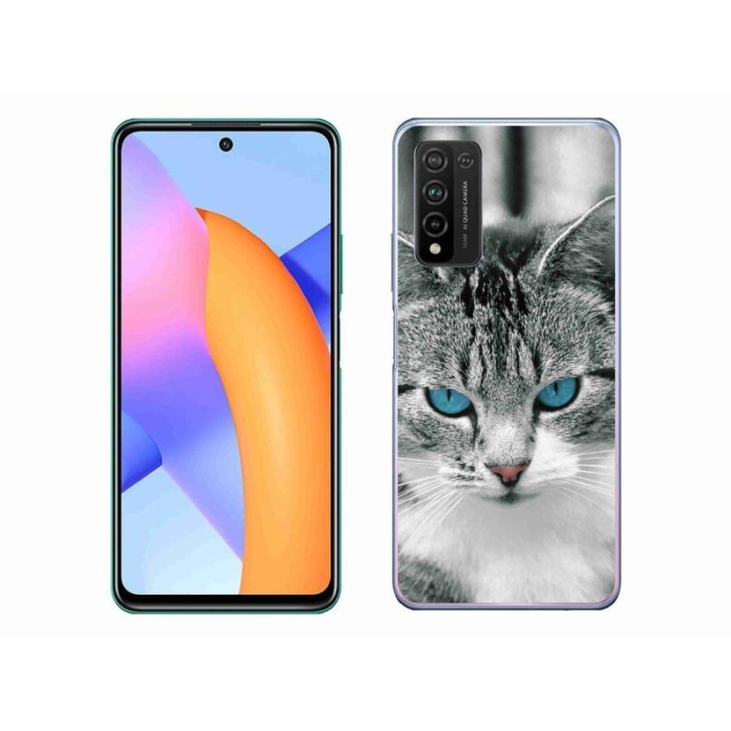 Gélový kryt mmCase na mobil Honor 10X Lite - mačacie pohľad 1