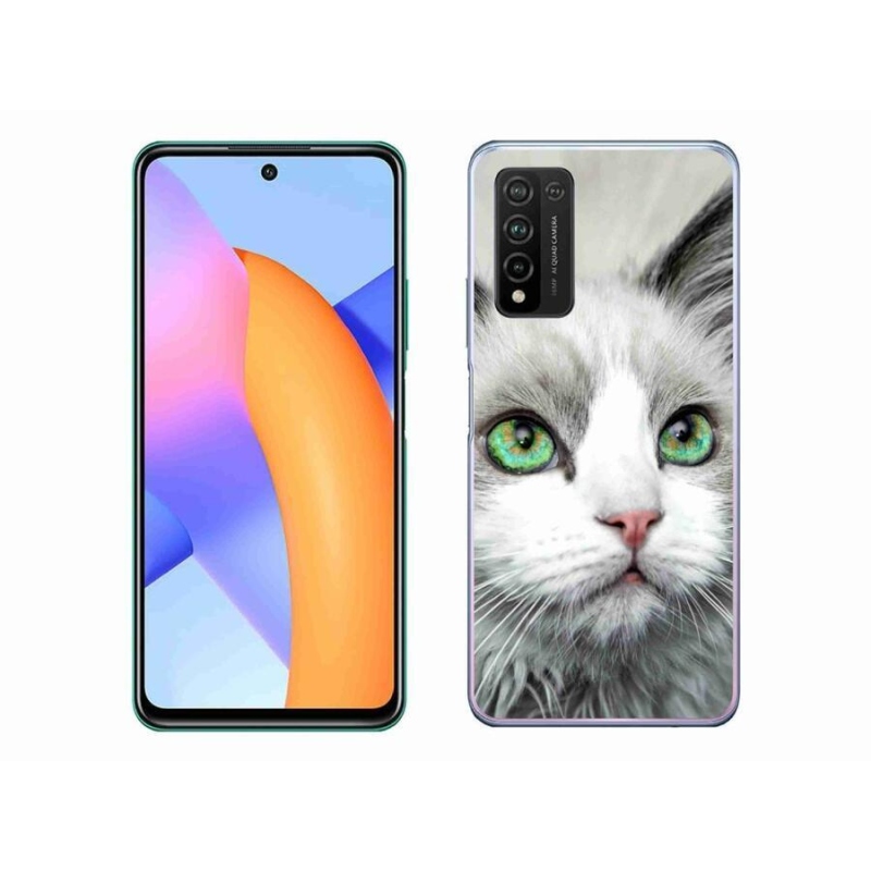 Gélový kryt mmCase na mobil Honor 10X Lite - mačací pohľad