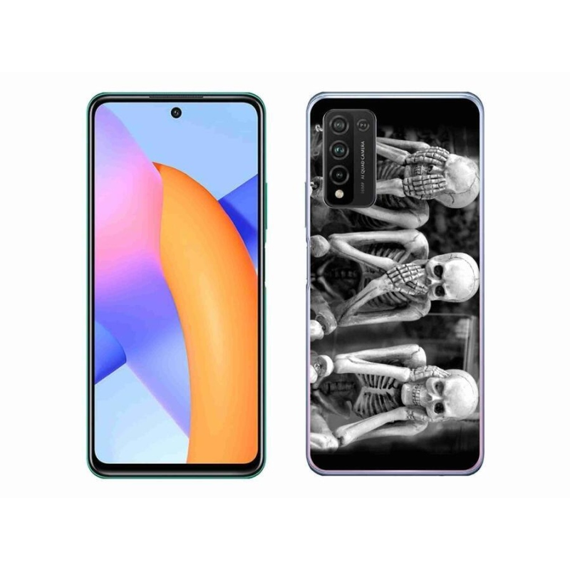 Gélový kryt mmCase na mobil Honor 10X Lite - kostlivci