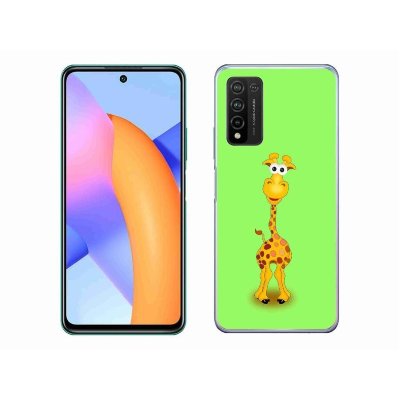 Gélový kryt mmCase na mobil Honor 10X Lite - kreslená žirafa