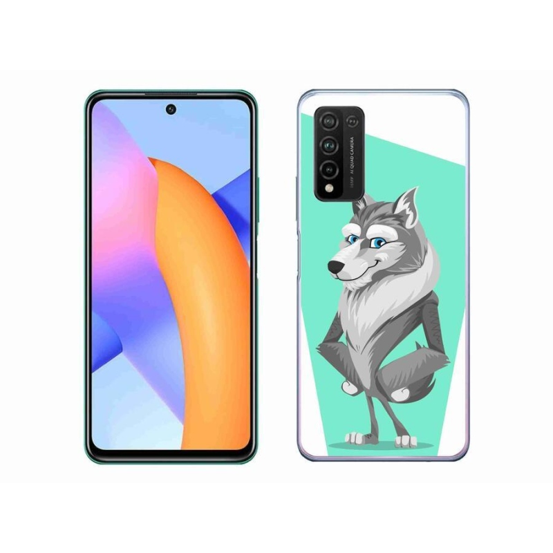 Gélový kryt mmCase na mobil Honor 10X Lite - kreslený vlk