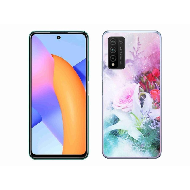 Gélový kryt mmCase na mobil Honor 10X Lite - kvety 4