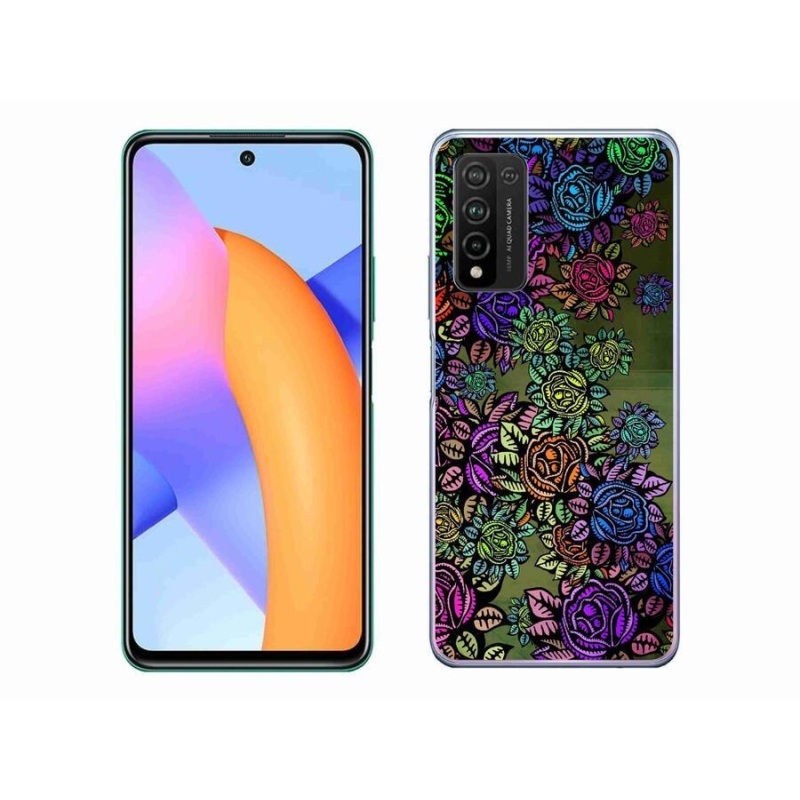 Gélový kryt mmCase na mobil Honor 10X Lite - kvety 6