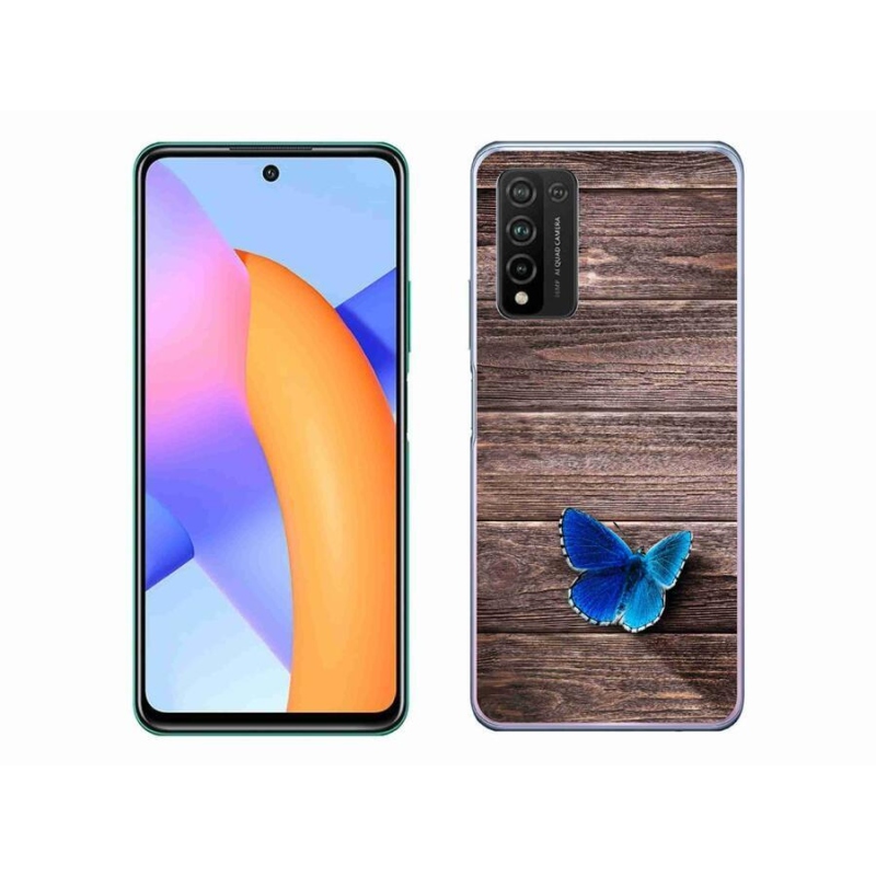 Gélový kryt mmCase na mobil Honor 10X Lite - modrý motýľ 1