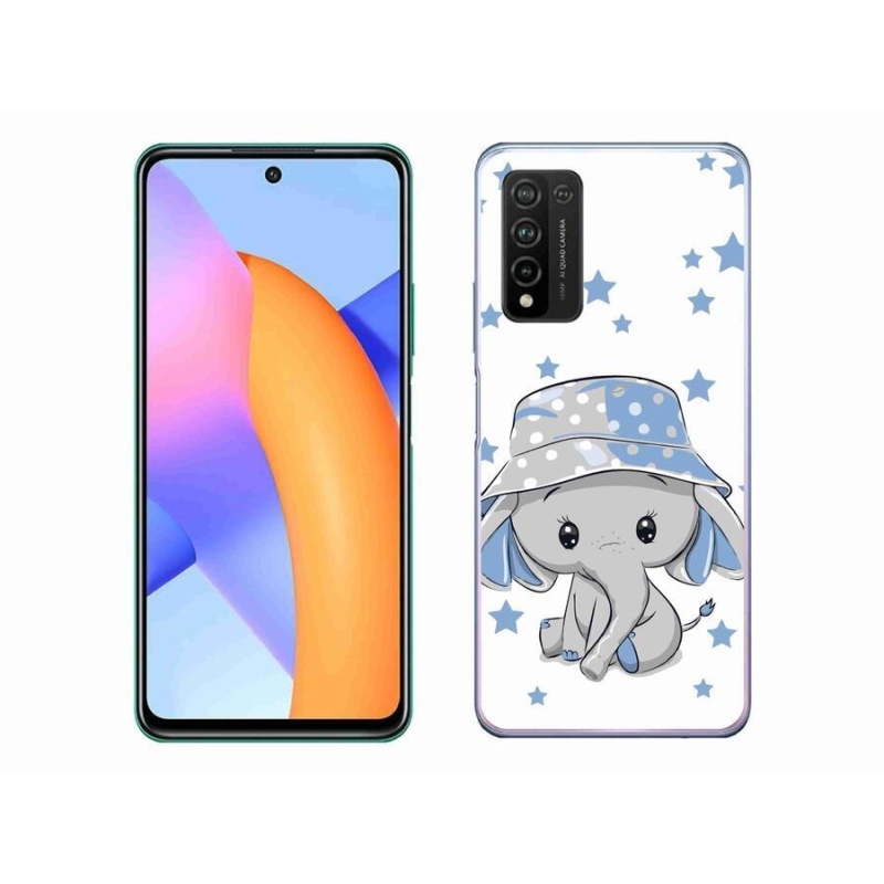 Gélový kryt mmCase na mobil Honor 10X Lite - modrý slon