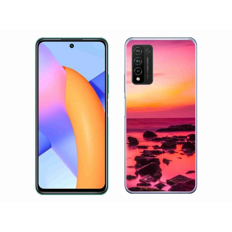 Gélový kryt mmCase na mobil Honor 10X Lite - more a žiara