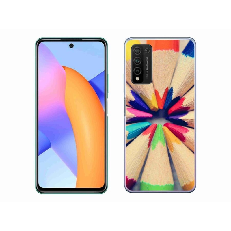 Gélový kryt mmCase na mobil Honor 10X Lite - pastelky