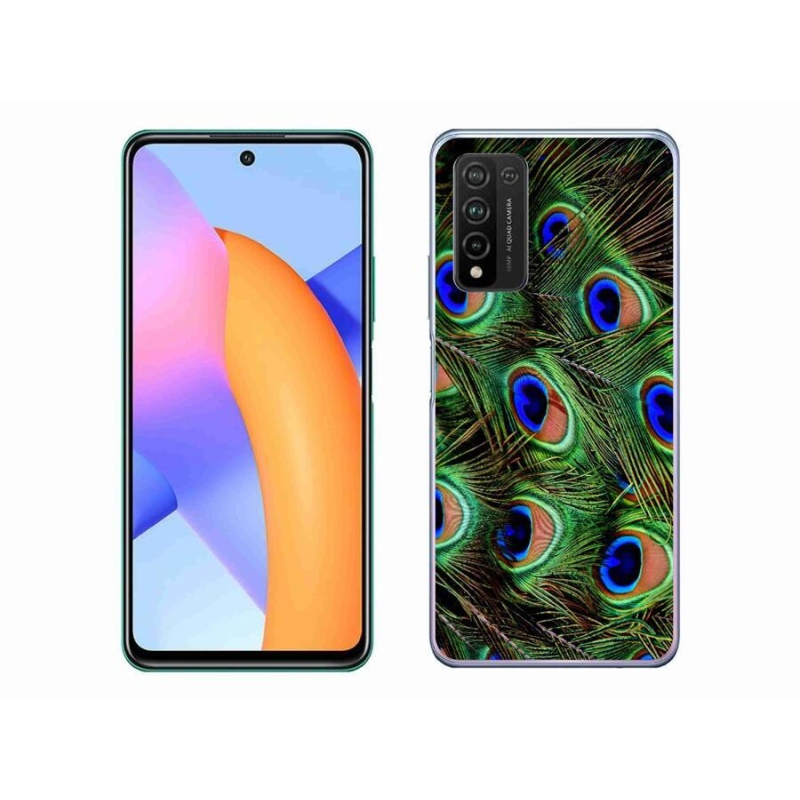 Gélový kryt mmCase na mobil Honor 10X Lite - pávie perie