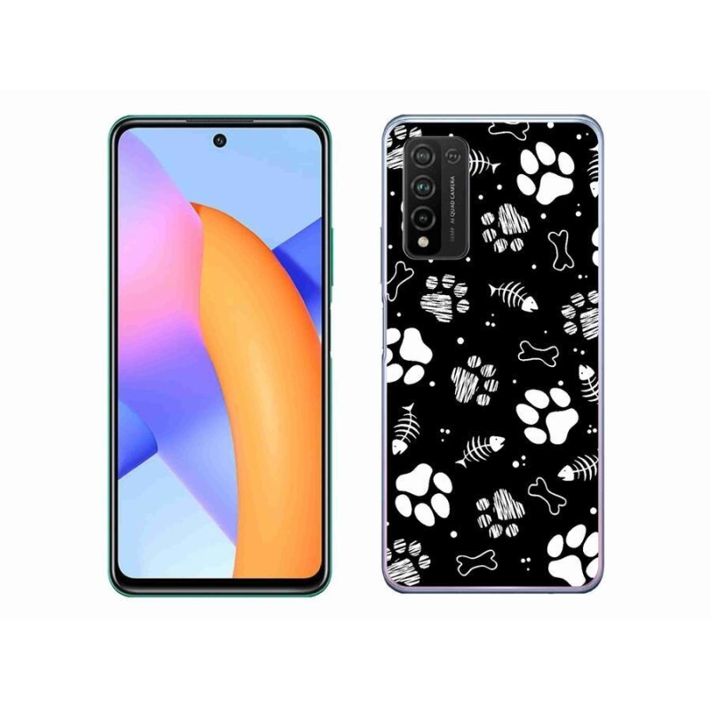 Gélový kryt mmCase na mobil Honor 10X Lite - psie labky