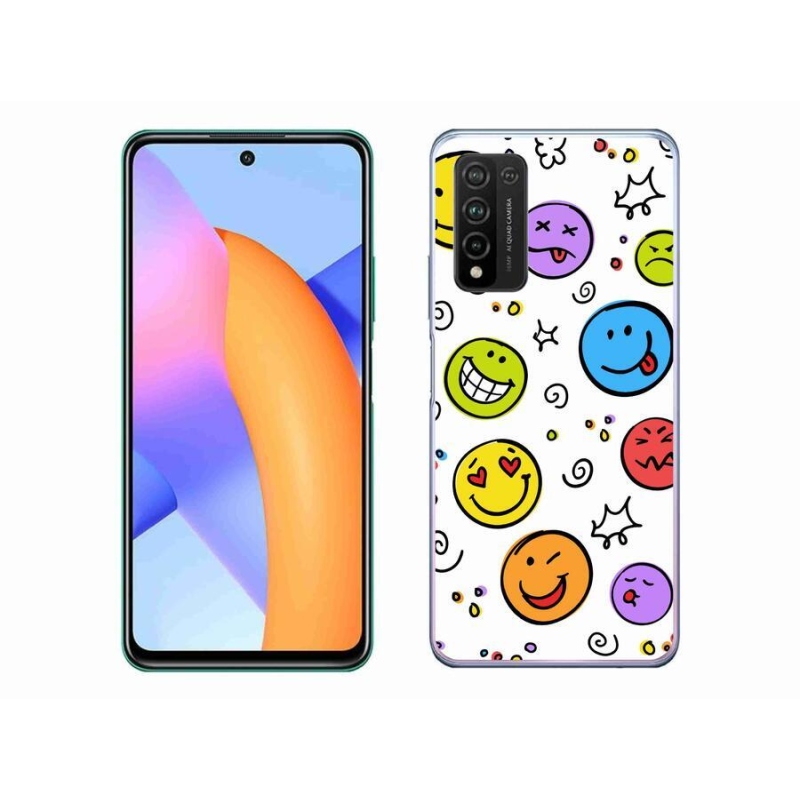 Gélový kryt mmCase na mobil Honor 10X Lite - smajlíci