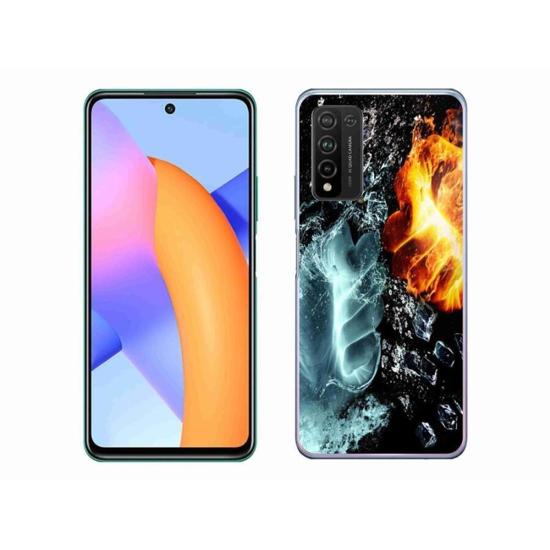 Gélový kryt mmCase na mobil Honor 10X Lite - voda a oheň