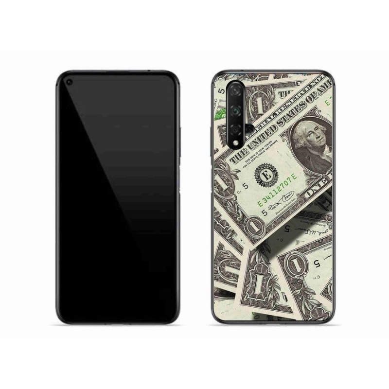 Gélový kryt mmCase na mobil Honor 20 - americký dolár