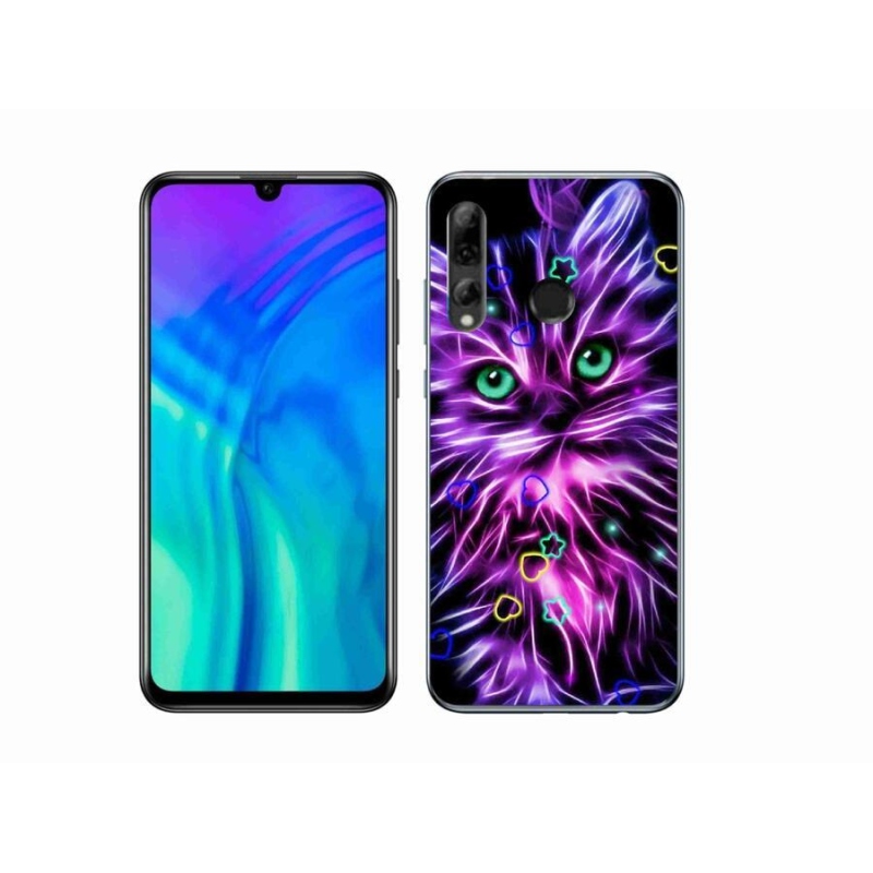 Gélový kryt mmCase na mobil Honor 20 Lite - abstraktná mačka