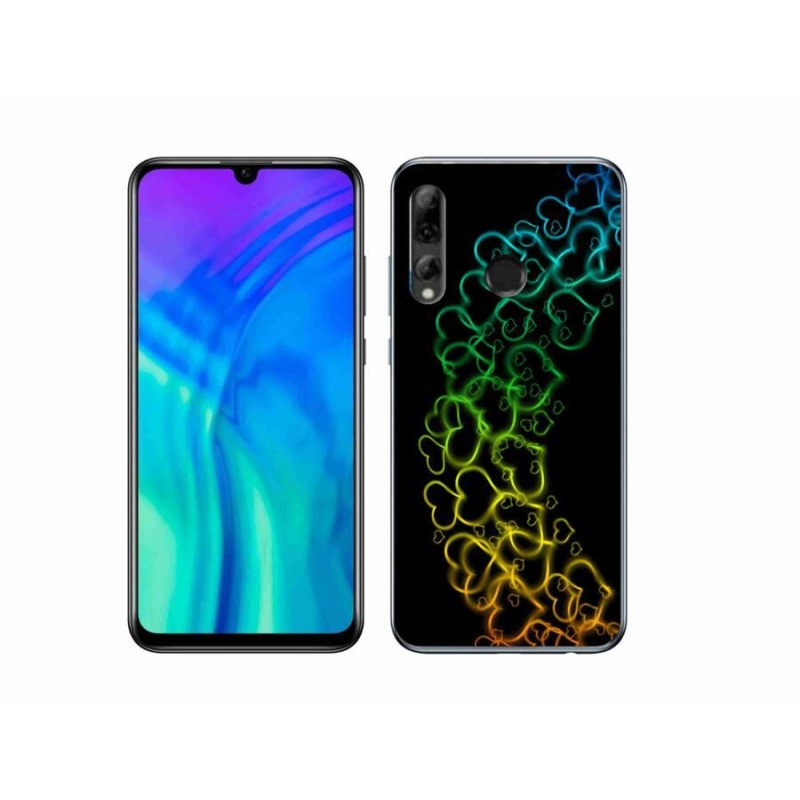 Gélový kryt mmCase na mobil Honor 20 Lite - farebná srdiečka