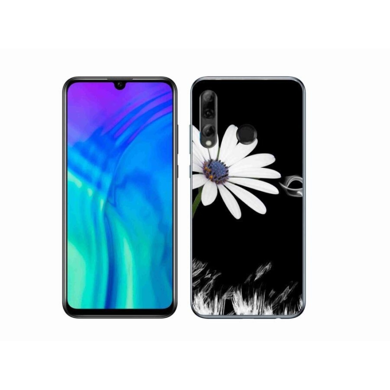 Gélový kryt mmCase na mobil Honor 20 Lite - biela kvetina