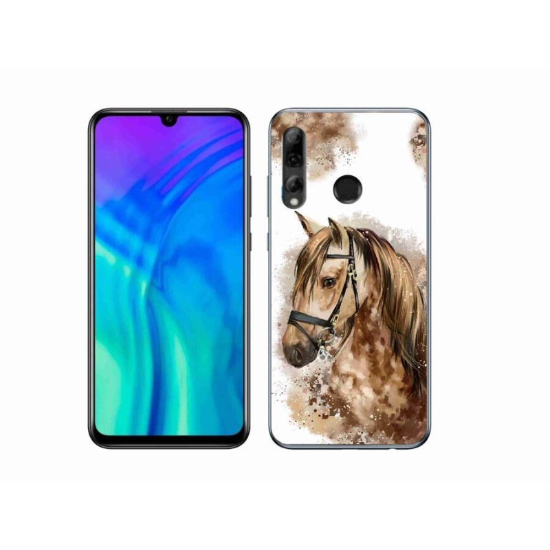 Gélový kryt mmCase na mobil Honor 20 Lite - hnedý kreslený kôň