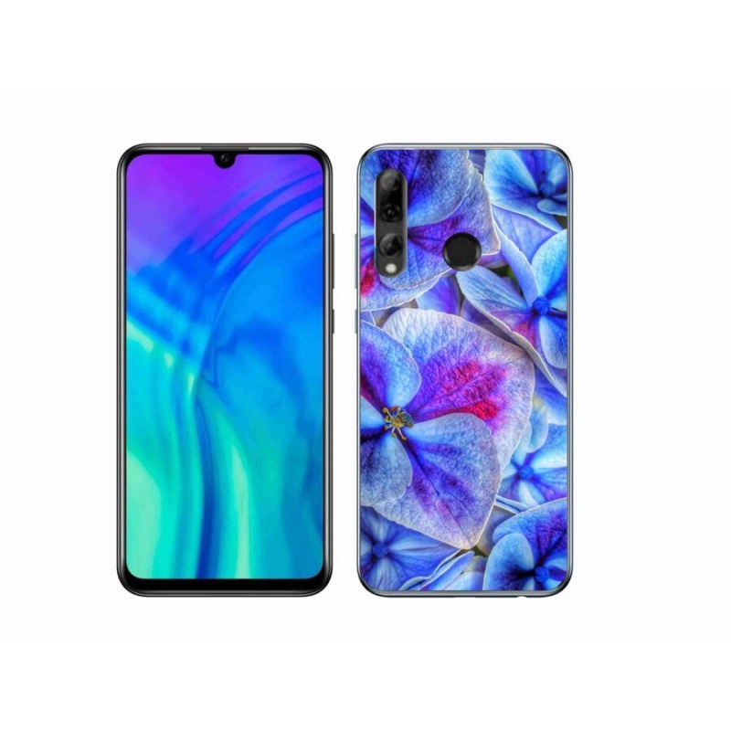 Gélový kryt mmCase na mobil Honor 20 Lite - modré kvety 1