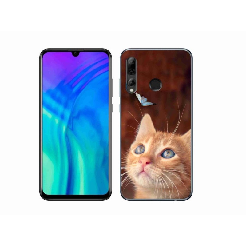 Gélový kryt mmCase na mobil Honor 20 Lite - motýľ a mačiatko