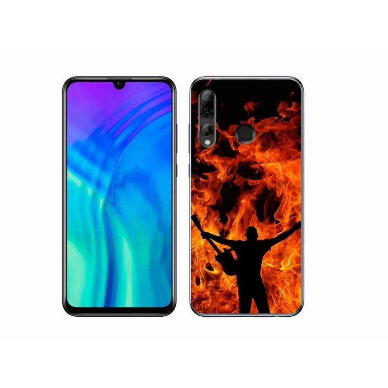 Gélový kryt mmCase na mobil Honor 20 Lite - muzikant a oheň