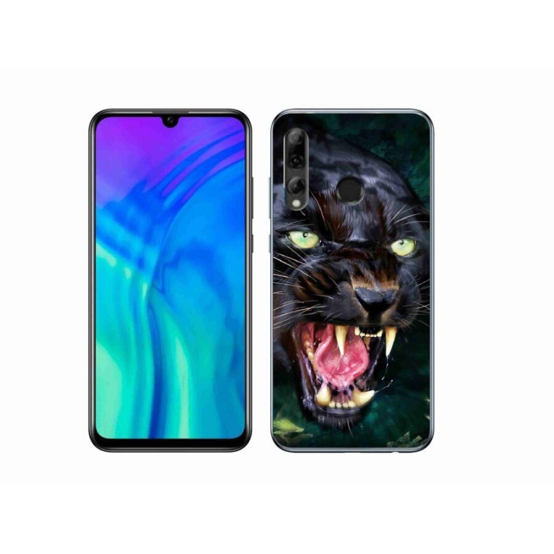 Gélový kryt mmCase na mobil Honor 20 Lite - rozzúrený čierny panter