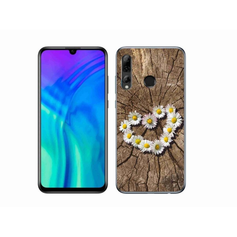 Gélový kryt mmCase na mobil Honor 20 Lite - srdce z margarét