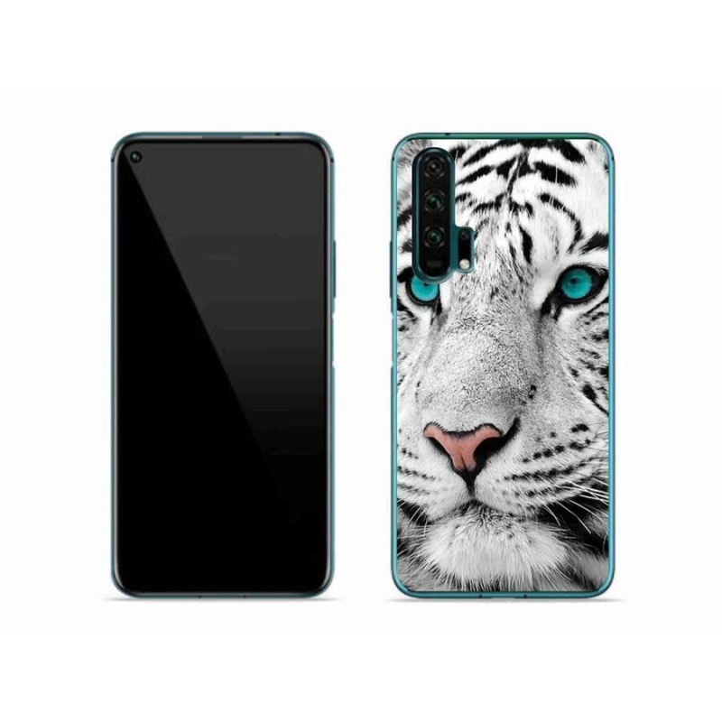 Gélový kryt mmCase na mobil Honor 20 Pro - biely tiger