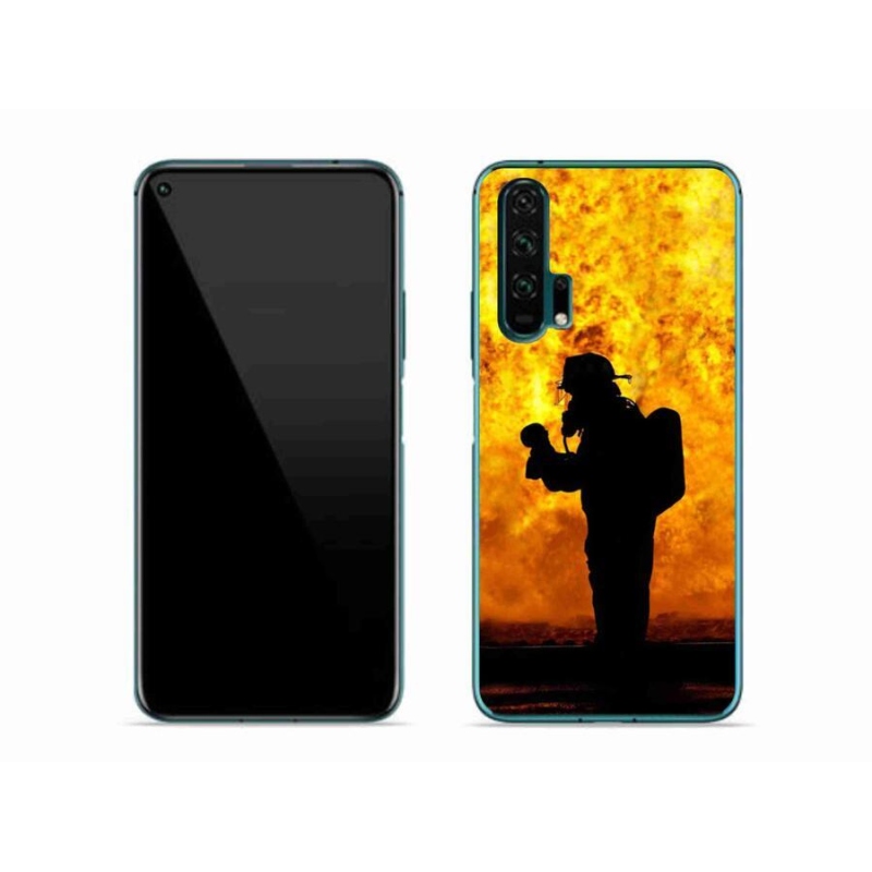 Gélový kryt mmCase na mobil Honor 20 Pro - hasič