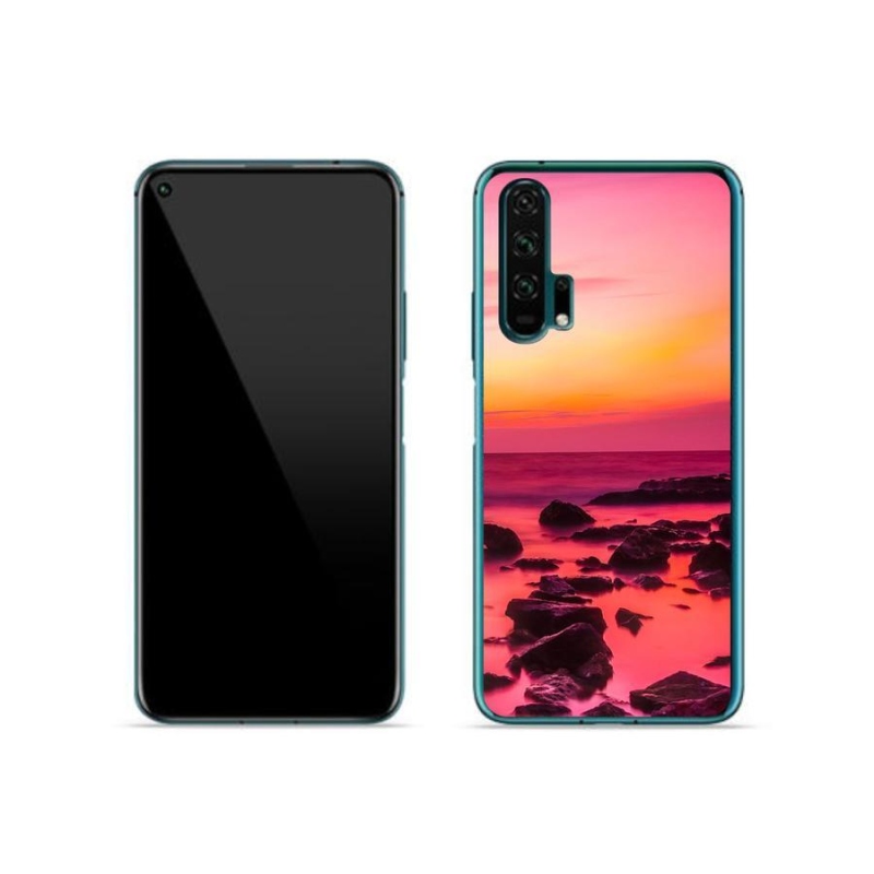 Gélový kryt mmCase na mobil Honor 20 Pro - more a žiara