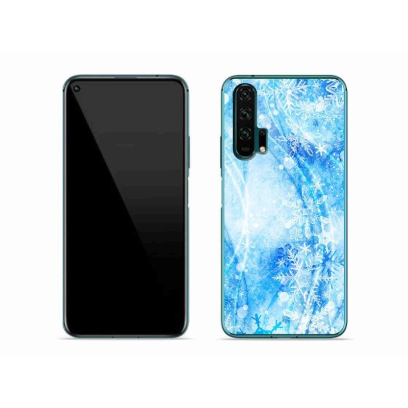 Gélový kryt mmCase na mobil Honor 20 Pro - snehové vločky