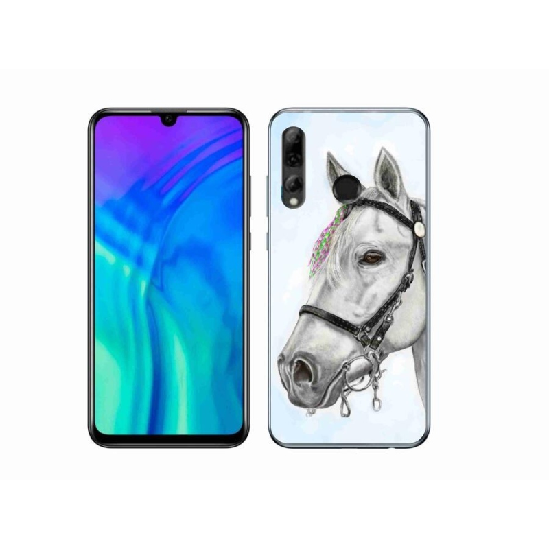 Gélový kryt mmCase na mobil Honor 20e - biely kôň 1