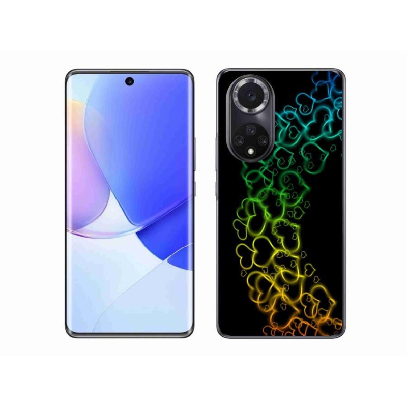 Gélový kryt mmCase na mobil Honor 50 - farebné srdiečka