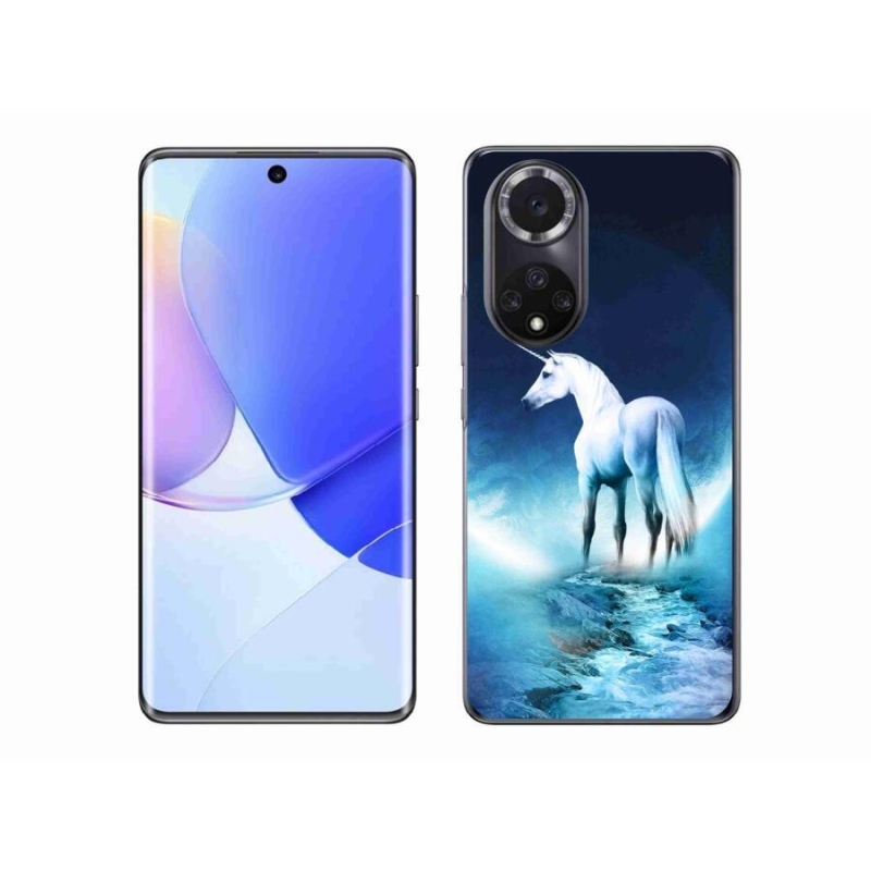 Gélový kryt mmCase na mobil Honor 50 - biely jednorožec