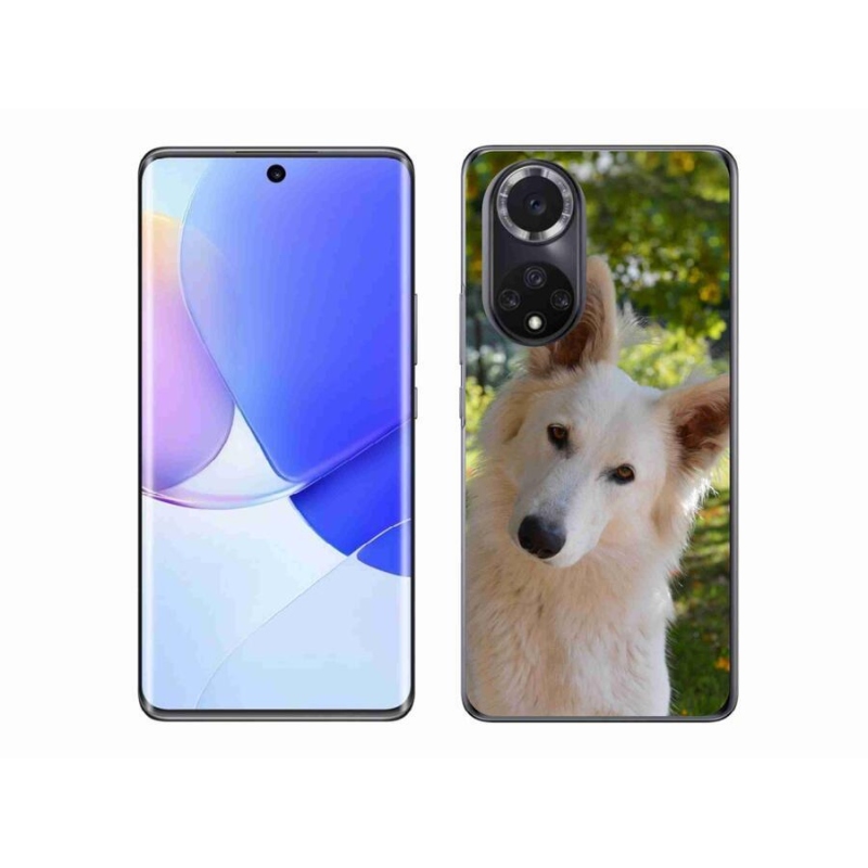 Gélový kryt mmCase na mobil Honor 50 - biely švajčiarsky ovčiak 1