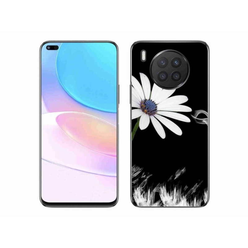 Gélový kryt mmCase na mobil Honor 50 Lite - biela kvetina