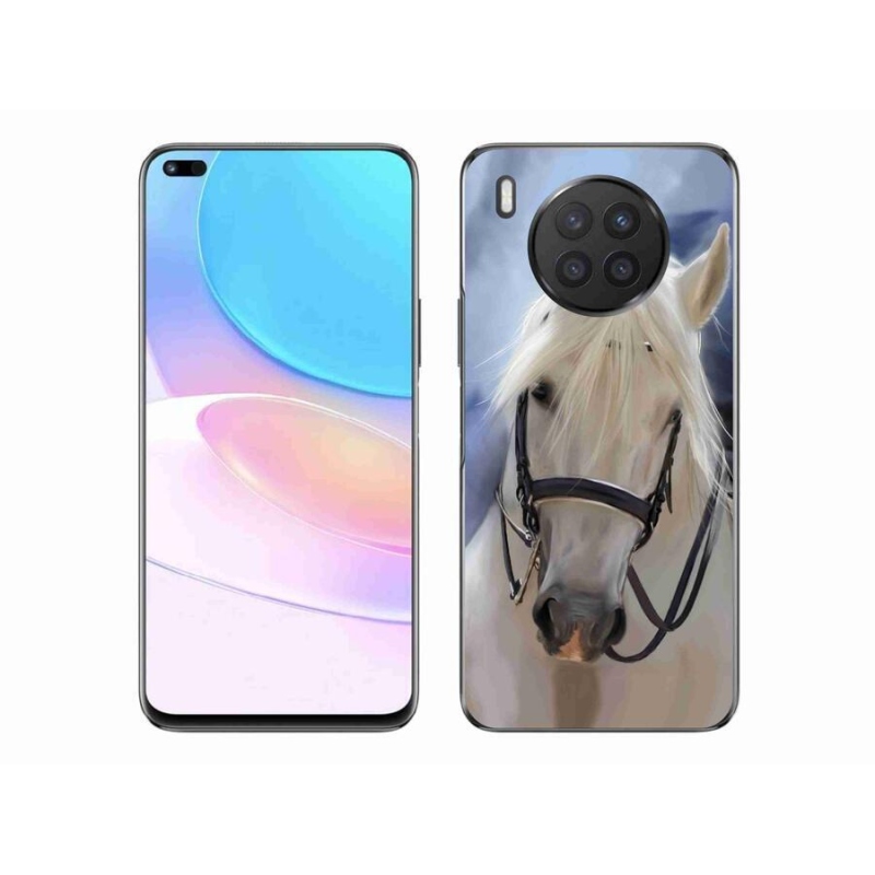 Gélový kryt mmCase na mobil Honor 50 Lite - biely kôň