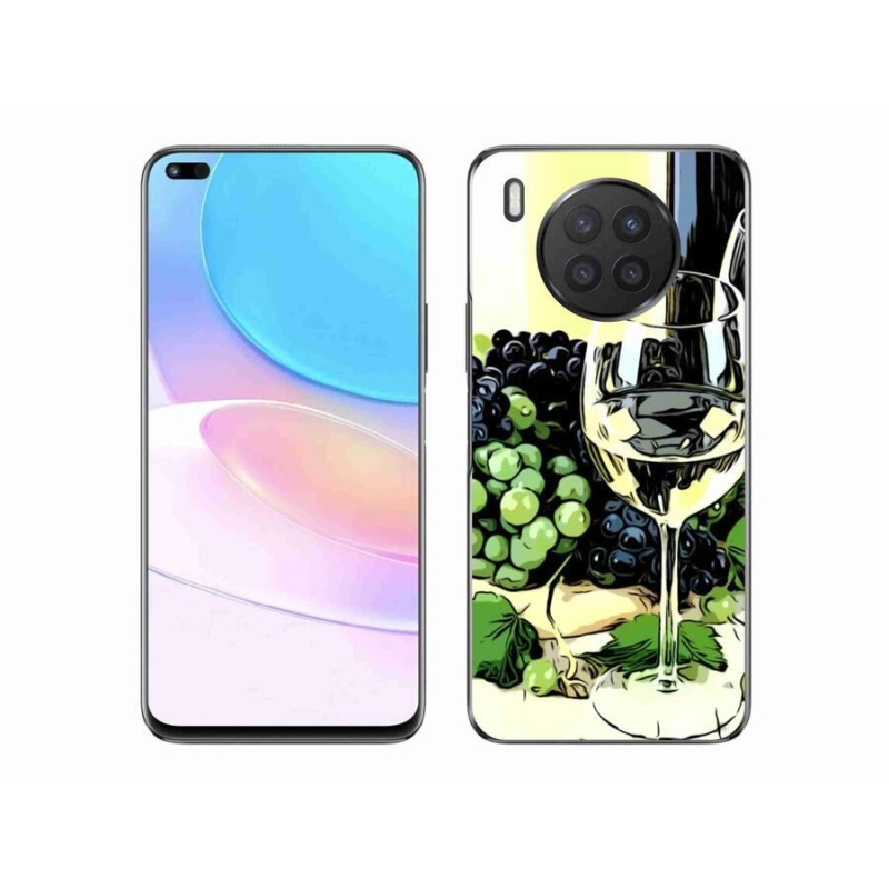 Gélový kryt mmCase na mobil Honor 50 Lite - pohár vína