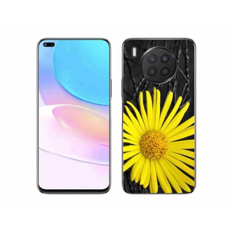 Gélový kryt mmCase na mobil Honor 50 Lite - žltý kvet