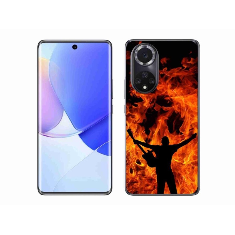 Gélový kryt mmCase na mobil Honor 50 - muzikant a oheň