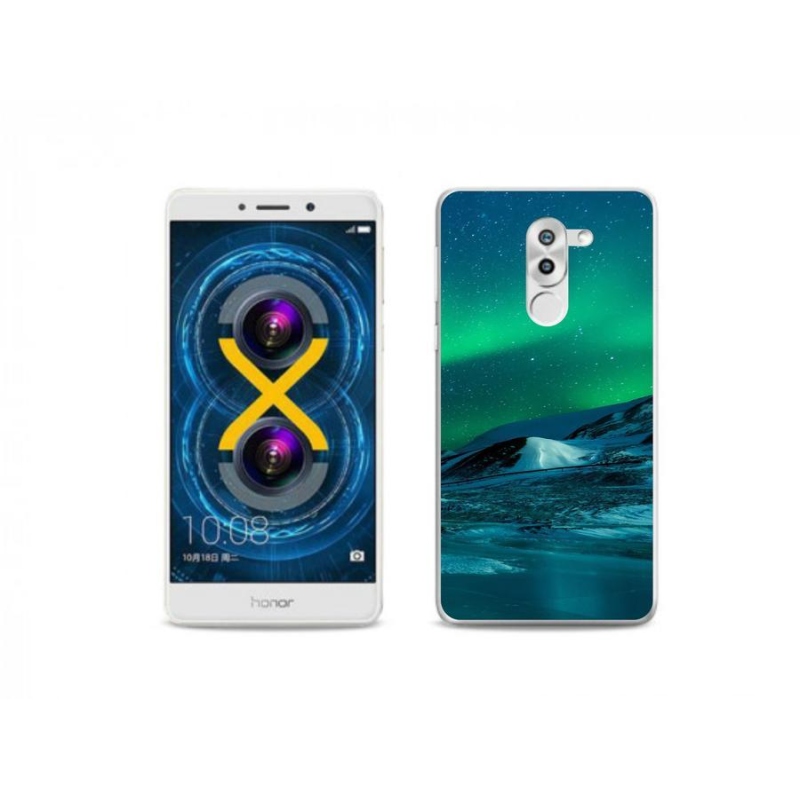 Gélový kryt mmCase na mobil Honor 6X - polárna žiara