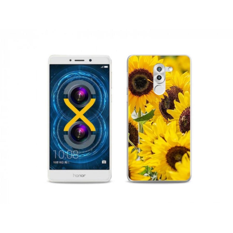 Gélový kryt mmCase na mobil Honor 6X - slnečnica