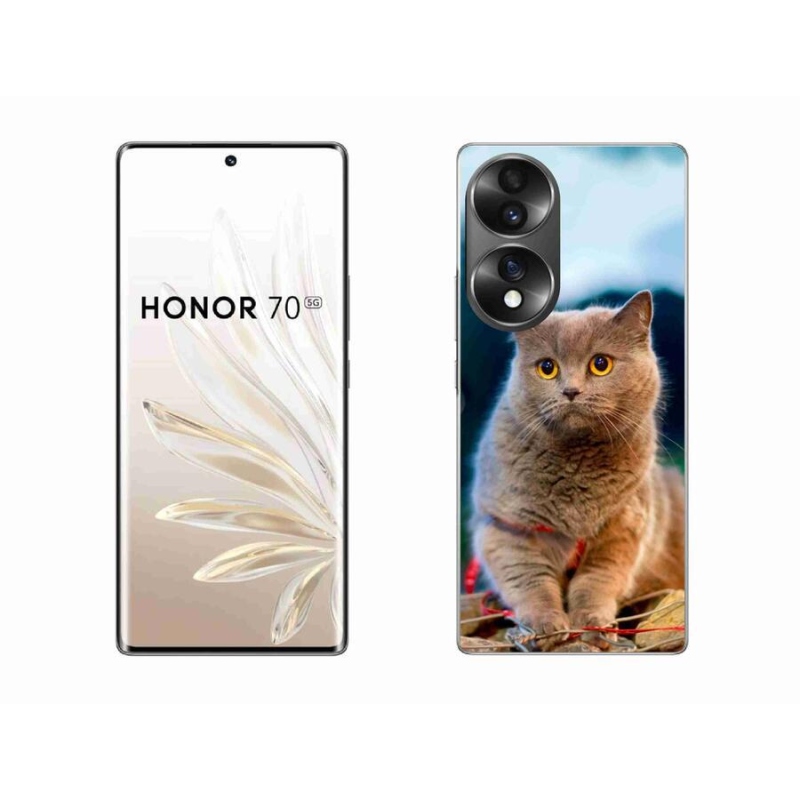 Gélový kryt mmCase na mobil Honor 70 - britská modrá 2