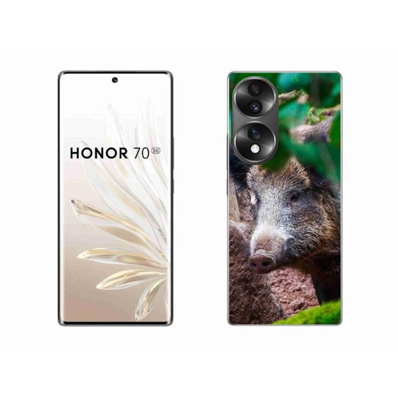 Gélový kryt mmCase na mobil Honor 70 - divoké prasa