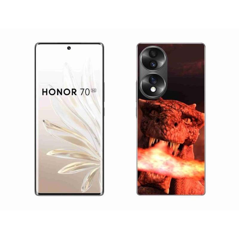Gélový kryt mmCase na mobil Honor 70 - drak